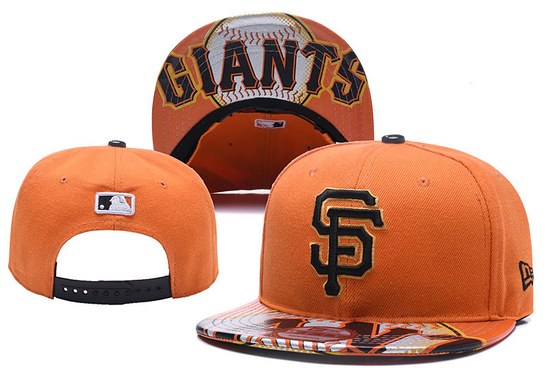 San Francisco Giants Fresh Logo Orange Adjustable Hat YD