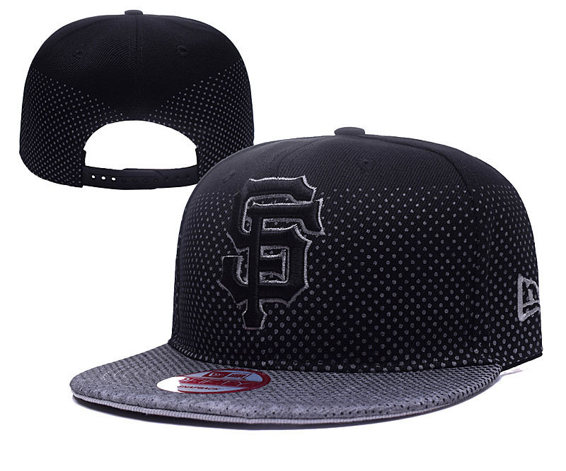 San Francisco Giants Team Logo Black Adjustable Hat YD