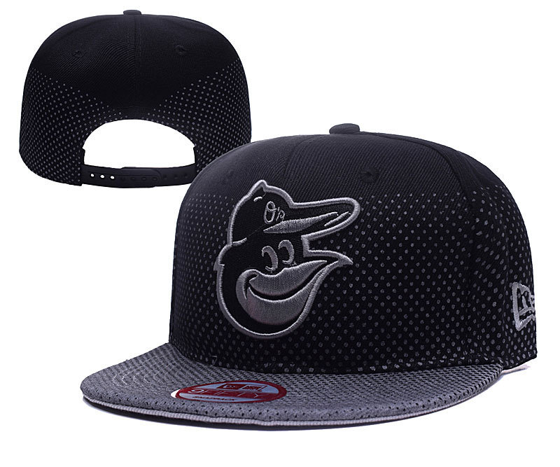 Orioles Fresh Logo Black Adjustable Hat YD