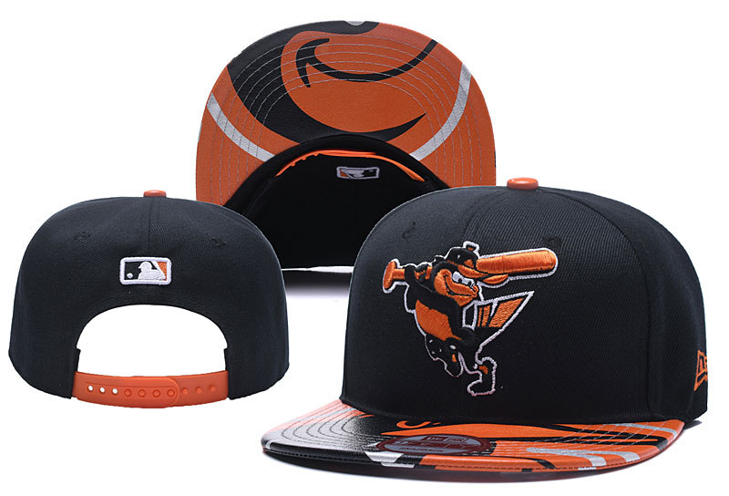 Orioles Fresh Logo Black Hat Adjustable Hat YD