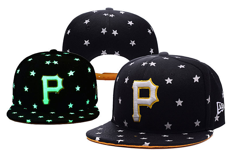 Pirates Team Logo Black With the Star Luminous Hat YD