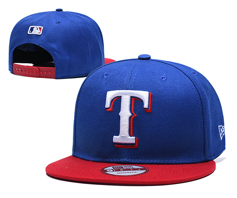Rangers Team Logo Royal Adjustable Hat TX - Click Image to Close