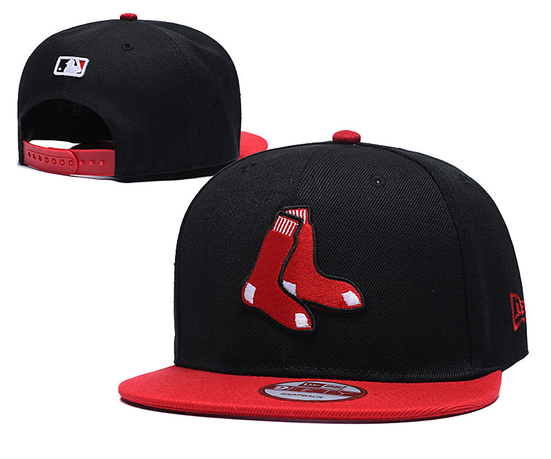 Red Sox Team Logo Black Adjustable Hat TX