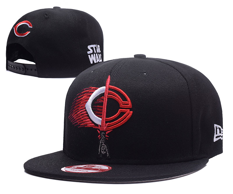 Reds Team Big Logo Black Adjustable Hat GS