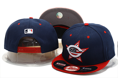 Reds Team USA Flash Logo Navy Adjustable Hat GS