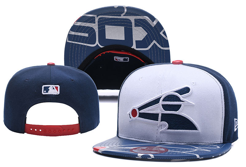White Sox Fresh Logo Navy White Hat Adjustable Hat YD