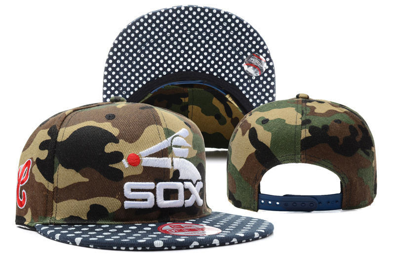 White Sox Team Logo Camo Adjustable Hat YD