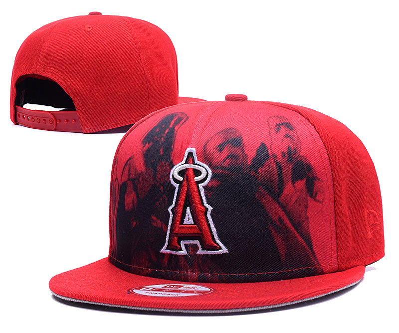 Angels Fashion Team Logo Red Adjustable Hat GS - Click Image to Close