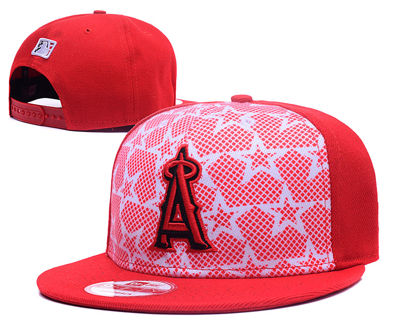 Angels Team Logo All Red Adjustable Hat GS - Click Image to Close