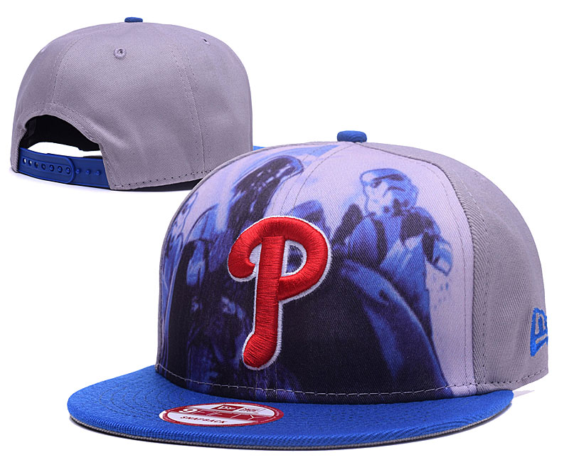 Phillies Team Logo Gray Adjustable Hat GS