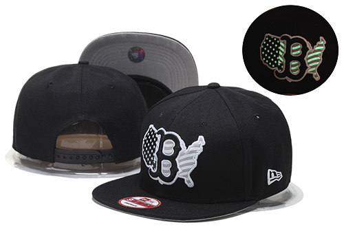 Red Sox Fashion Team Logo Black Adjustable Hat GS