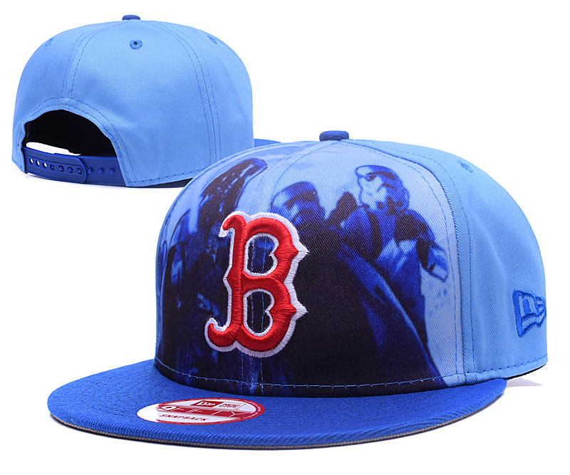 Red Sox Team Logo Blue Adjustable Hat GS