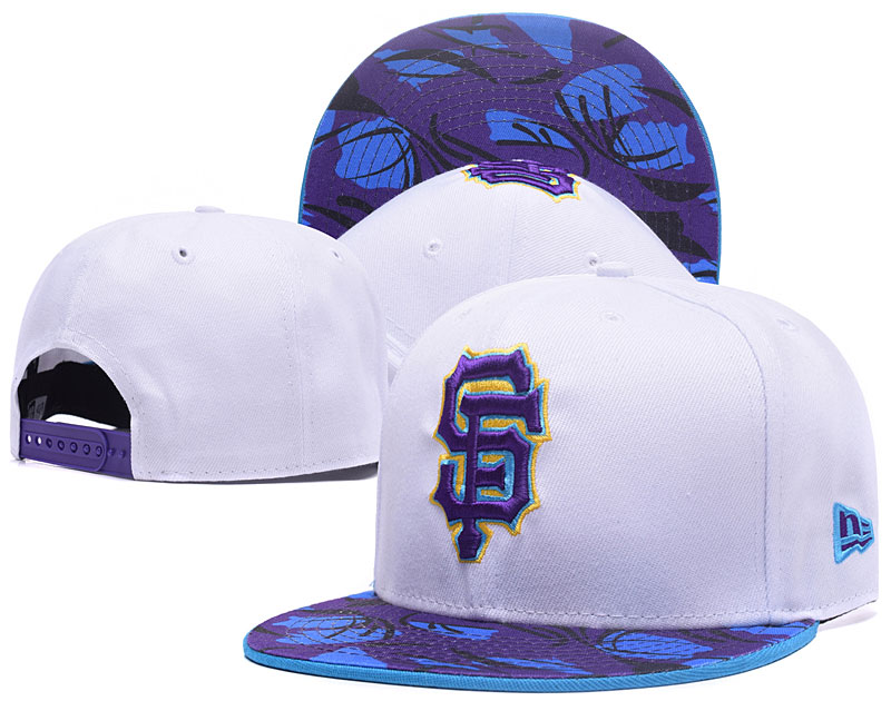 San Francisco Giants Team Logo White Adjustable Hat GS