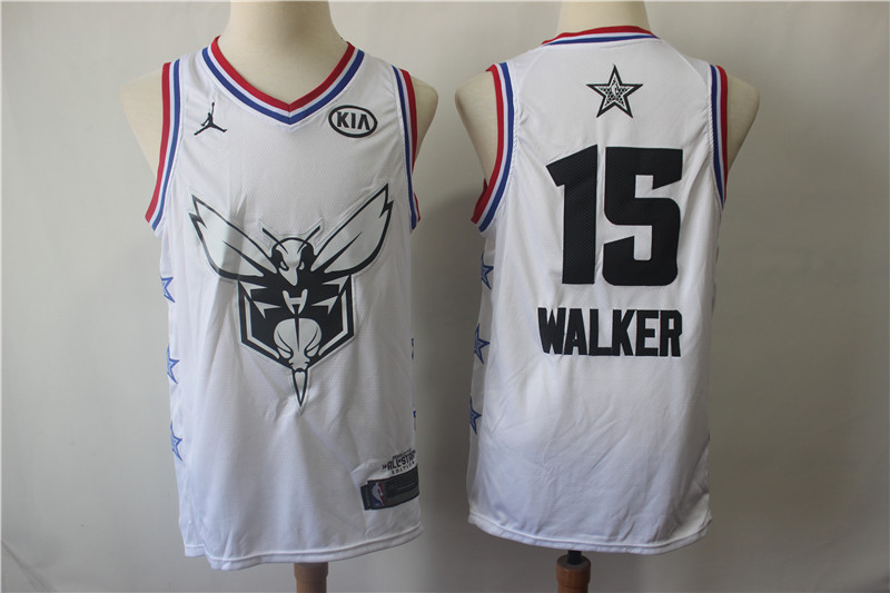 Hornets 15 Kemba Walker White 2019 NBA All-Star Game Jordan Brand Swingman Jersey