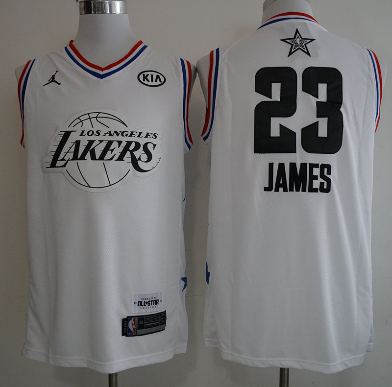 Lakers 23 Lebron James White 2019 NBA All-Star Game Jordan Brand Swingman Jersey
