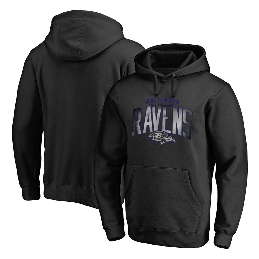 Baltimore Ravens NFL Pro Line by Fanatics Branded Arch Smoke Pullover Hoodie Black
