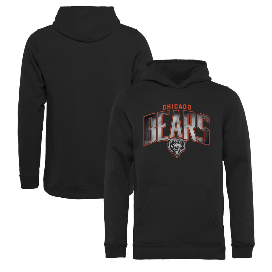 Chicago Bears NFL Pro Line by Fanatics Branded Youth Arch Smoke Pullover Hoodie Black