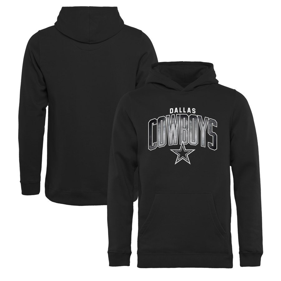 Dallas Cowboys NFL Pro Line by Fanatics Branded Youth Arch Smoke Pullover Hoodie Black