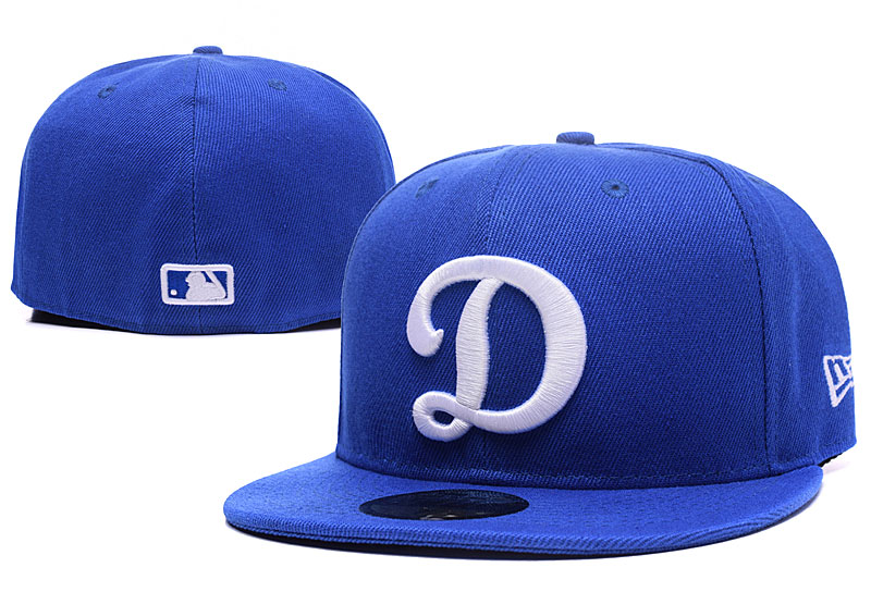 Dodgers Team Logo Royal Fitted Hat LX