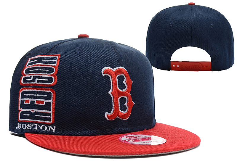 Red Sox Team Logo Navy Adjustable Hat LX