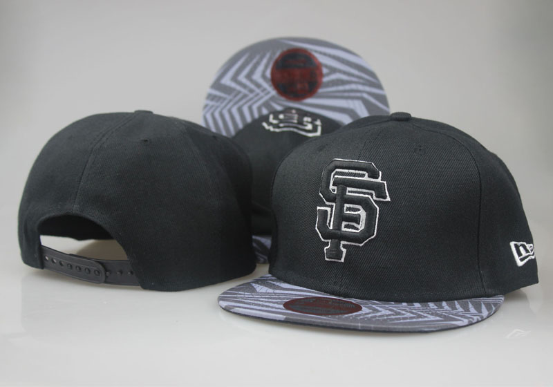 San Francisco Giants Fresh Logo Black Adjustable Hat LT