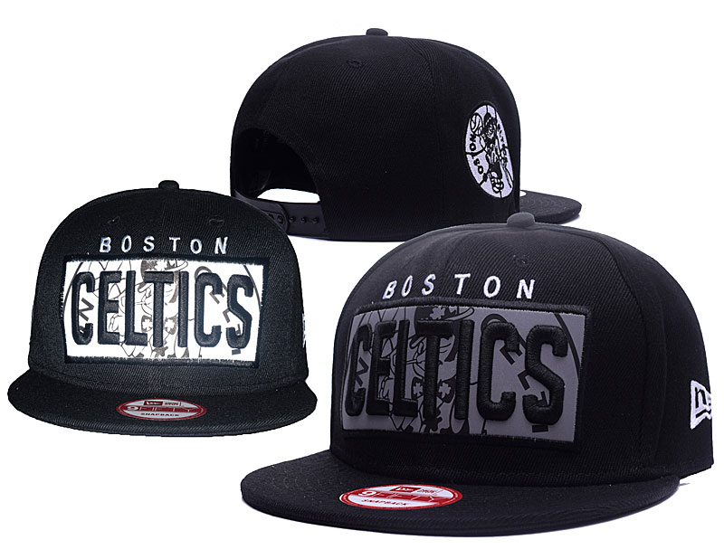 Celtics Fresh Logo Black Adjustable Hat GS
