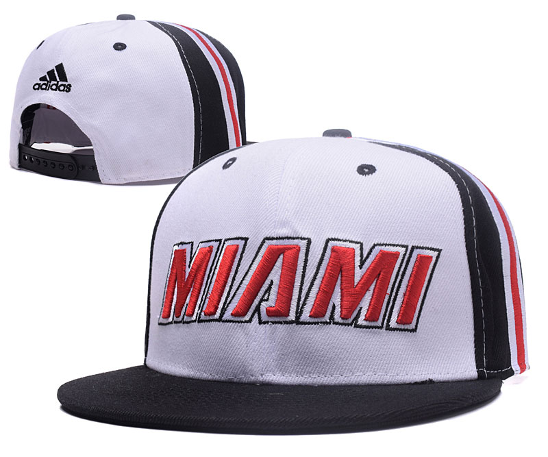 Heat Team Logo Black White Adjustable Hat GS