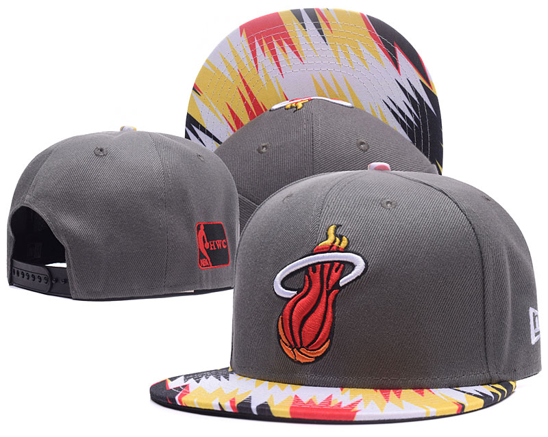 Heat Team Logo Gray Colorful Adjustable Hat GS