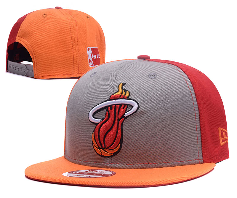 Heat Team Logo Gray Orange Adjustable Hat GS