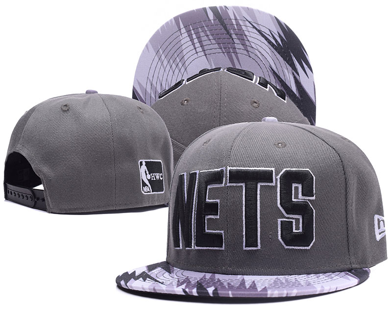 Nets Fresh Logo Gray Adjustable Hat GS