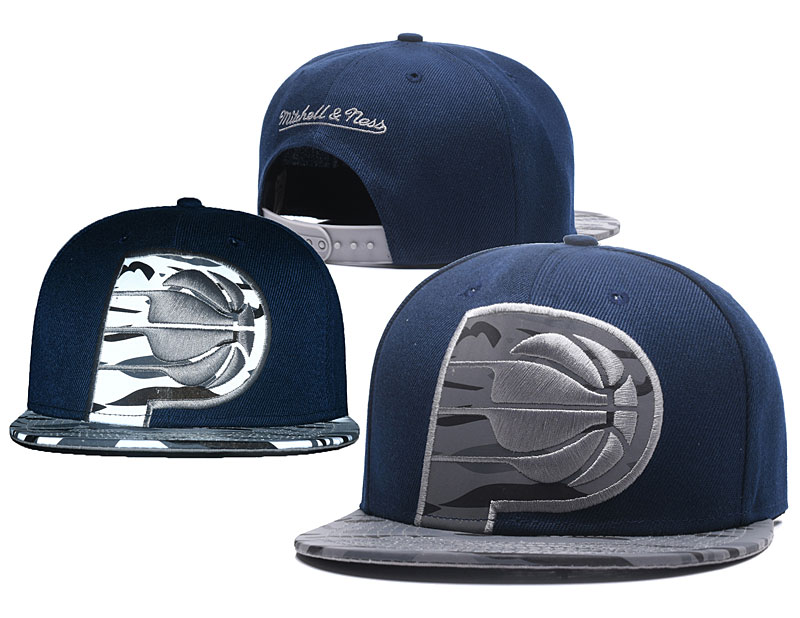 Pacers Team Navy Mitchell & Ness Adjustable Hat GS