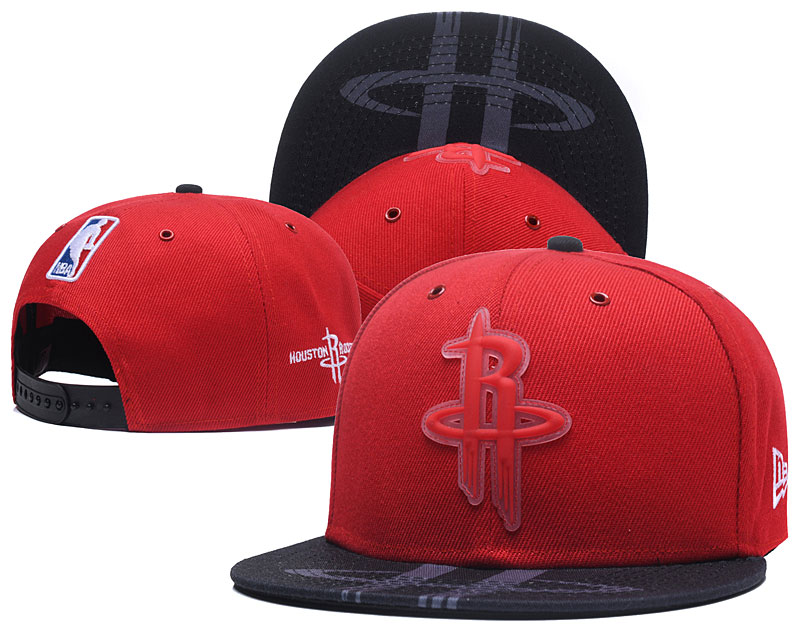 Rockets Team Logo Red Black Adjustable Hat GS