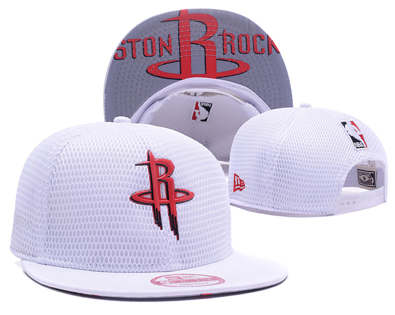 Rockets Team Logo White Adjustable Hat GS