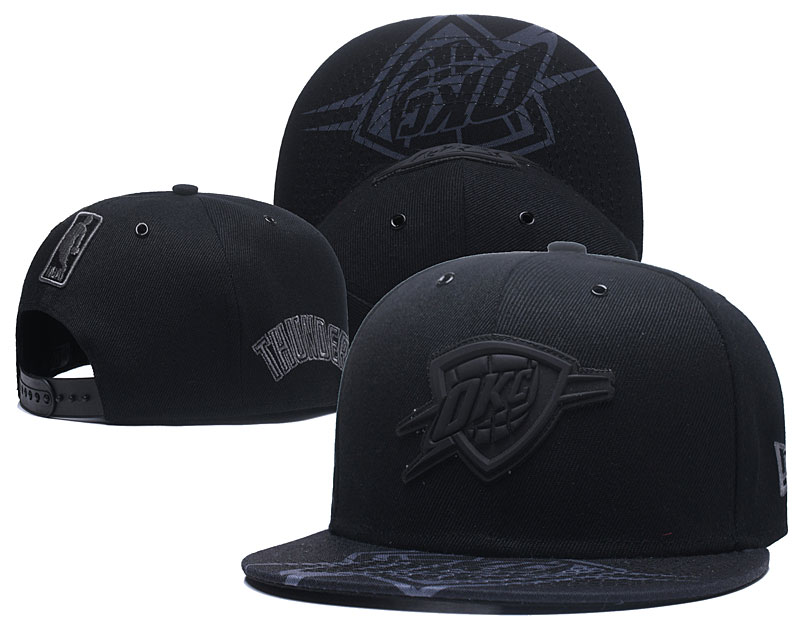 Thunder Team Logo All Black Adjustable Hat GS