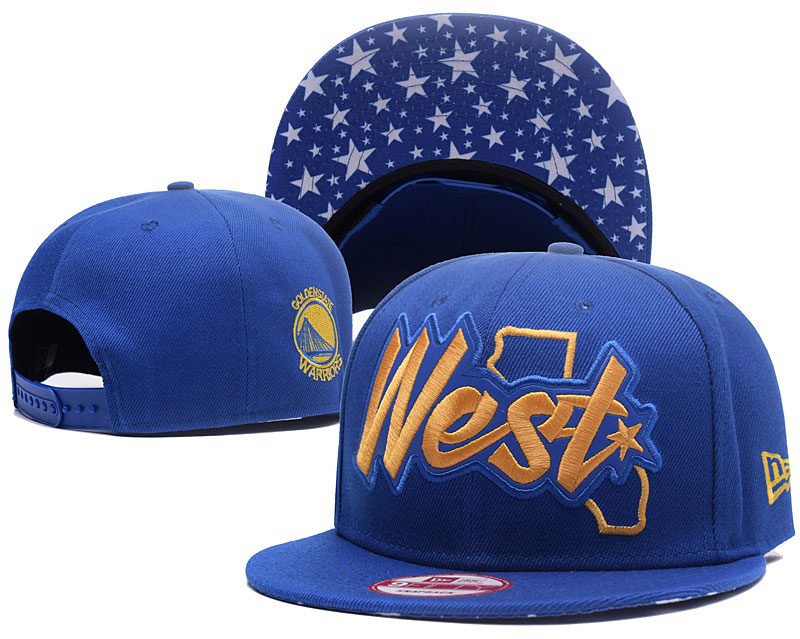 Warriors Team Logo Blue West With Star Adjustable Hat GS