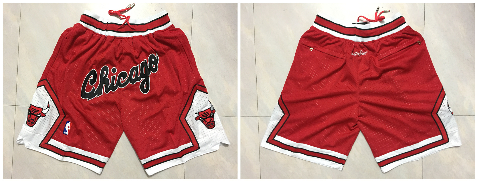 Bulls Red 1997-98 Throwback Shorts
