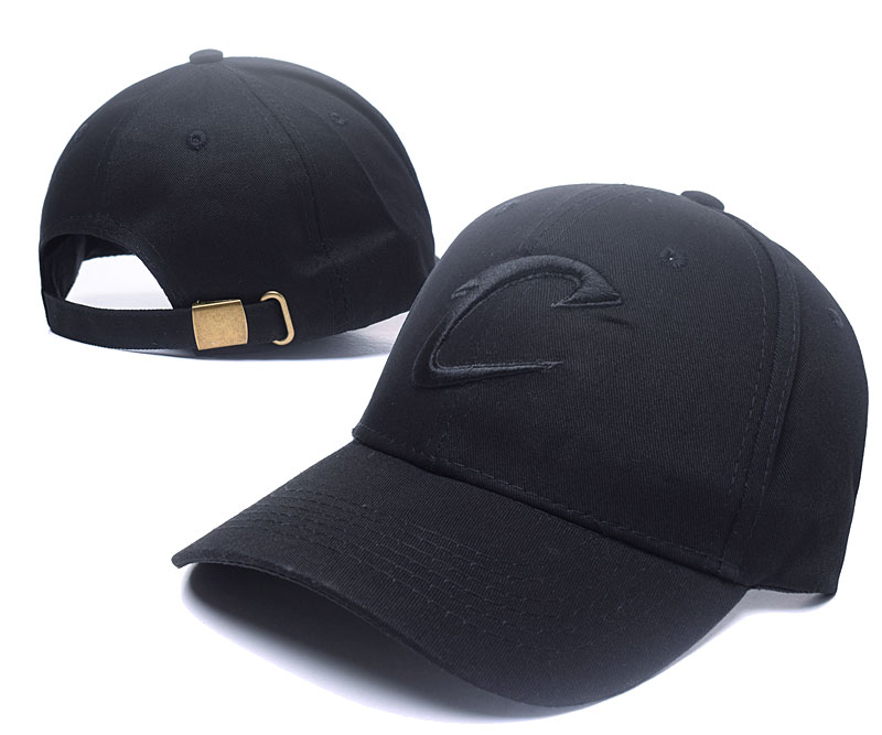 Cavaliers Team Logo All Black Peaked Adjustable Hat SG