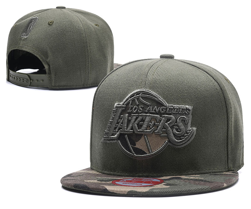 Lakers Team Logo Camo Adjustable Hat SG