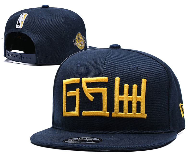 Warriors Team Logo Navy Adjustable Hat YD - Click Image to Close