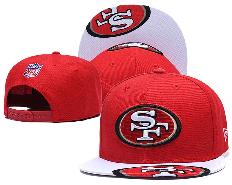 49ers Team Logo Red Adjustable Hat YD