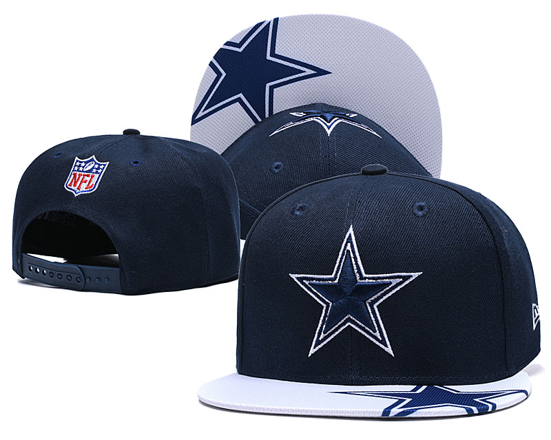 Cowboys Team Logo Navy White Adjustable Hat YD - Click Image to Close