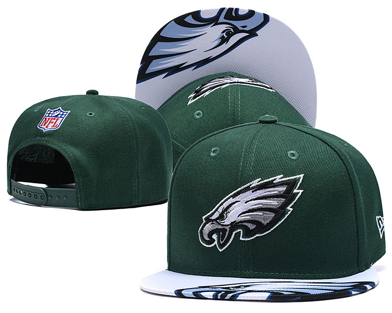 Eagles Fresh Logo Green Adjustable Hat YD