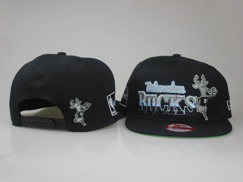 Bucks Team Logo Black Adjustable Hat LT