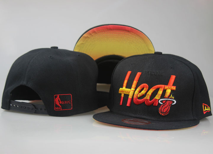 Heat Team Logo Black Colorful Adjustable Hat LT