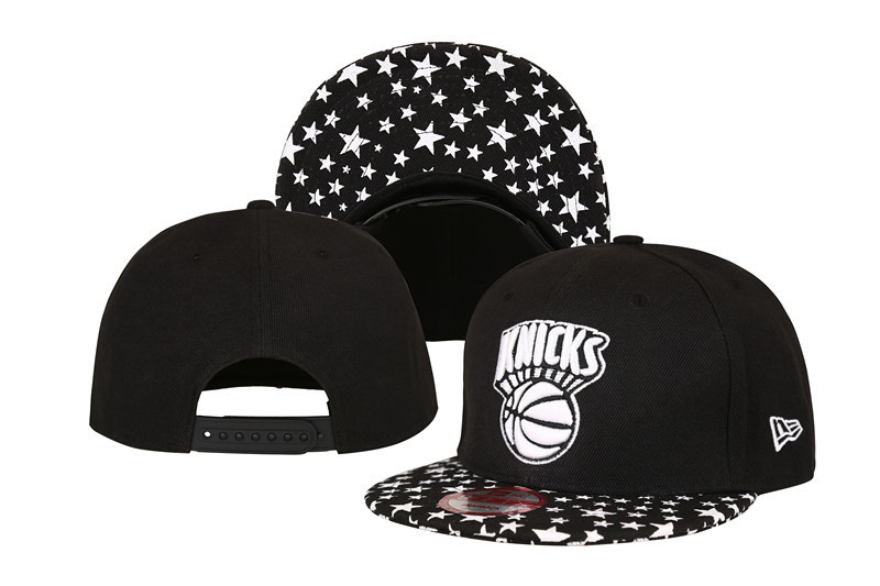 Knicks Team Logo Black With Star Adjustable Hat LT