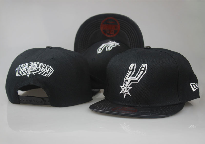Spurs Team Logo All Black Adjustable Hat LT