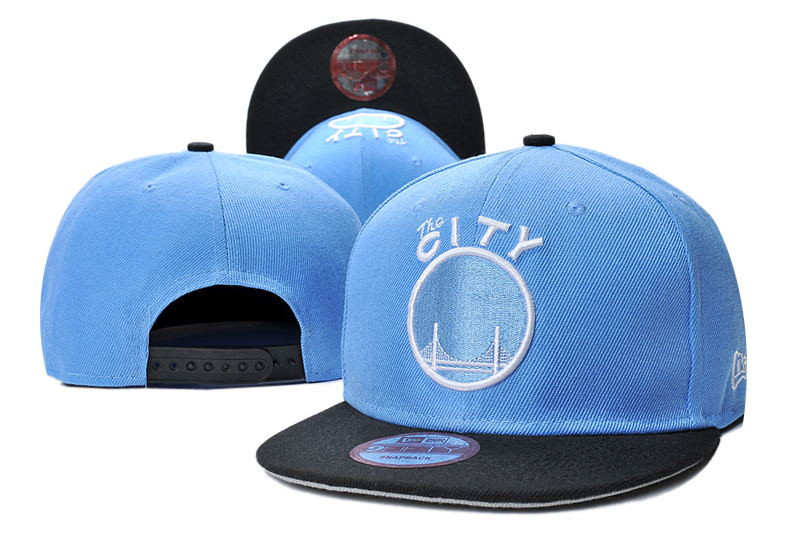 Warriors Fresh Logo Blue Black Adjustable Hat LT