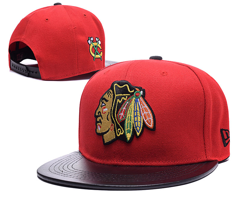 Blackhawks Fresh Logo Black Adjustable Hat LH