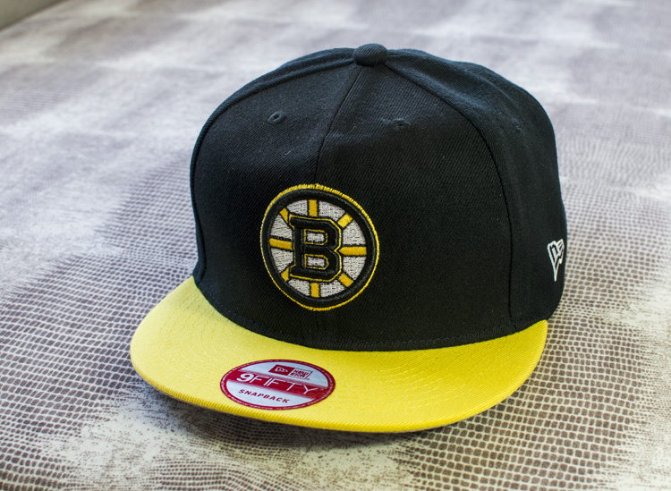 Bruins Fresh Logo Black Yellow Adjustable Hat LH