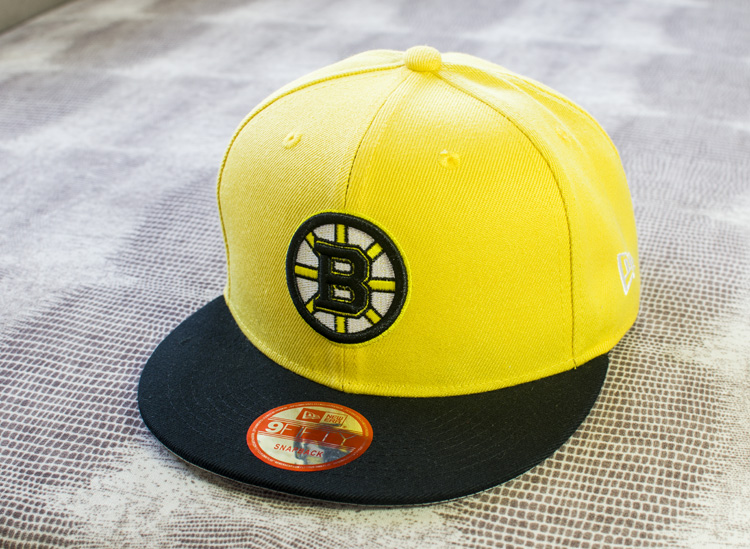 Bruins Team Logo Black Yellow Adjustable Hat LH